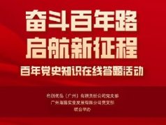 集团党支部结合名创优品党支部组织“奋斗百年路 启航新征程”党史知识在线